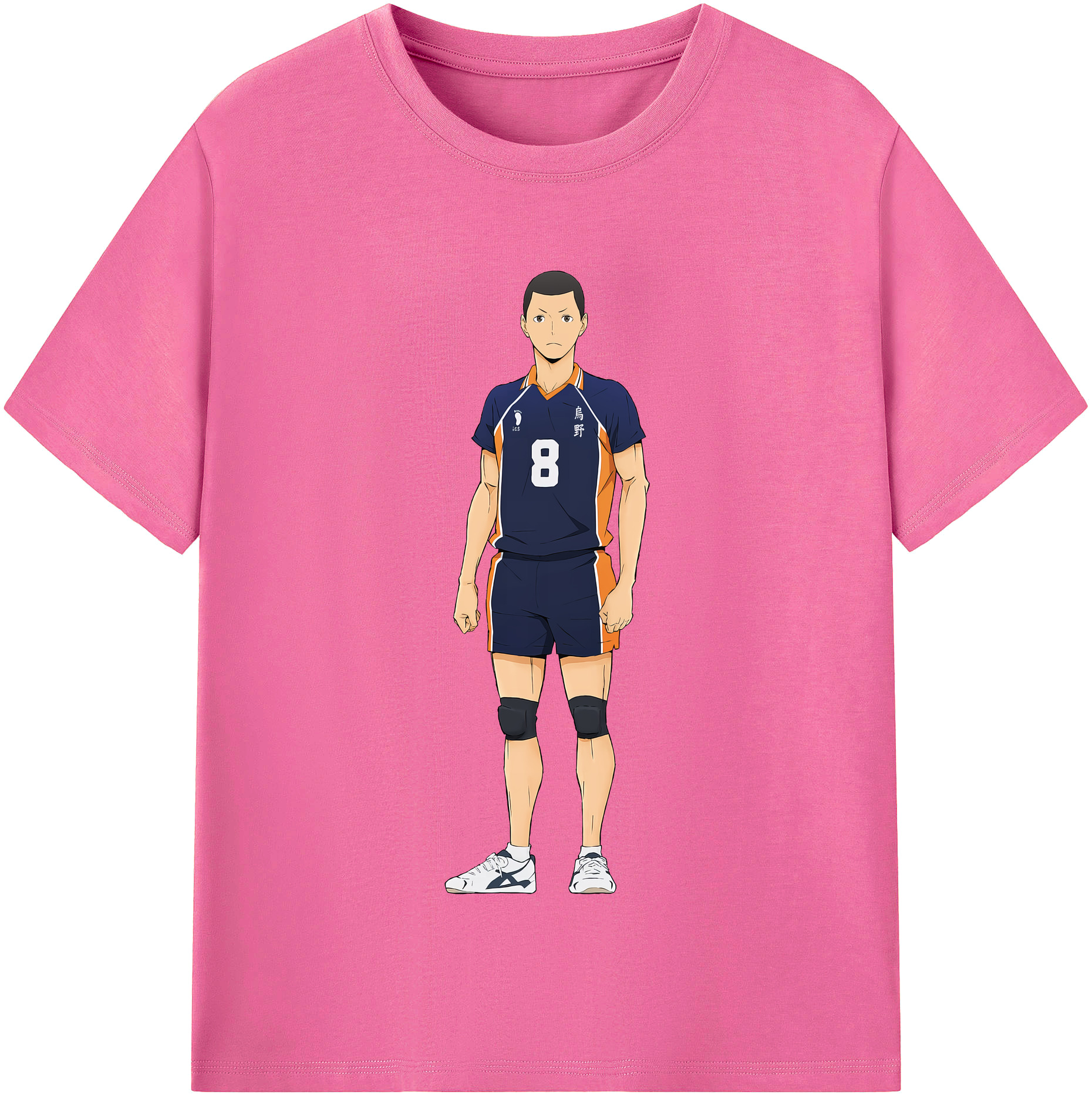 （画像用） ハイキュー!! Haikyu!! レディースカジュアルプリントTシャツ（綿100％）